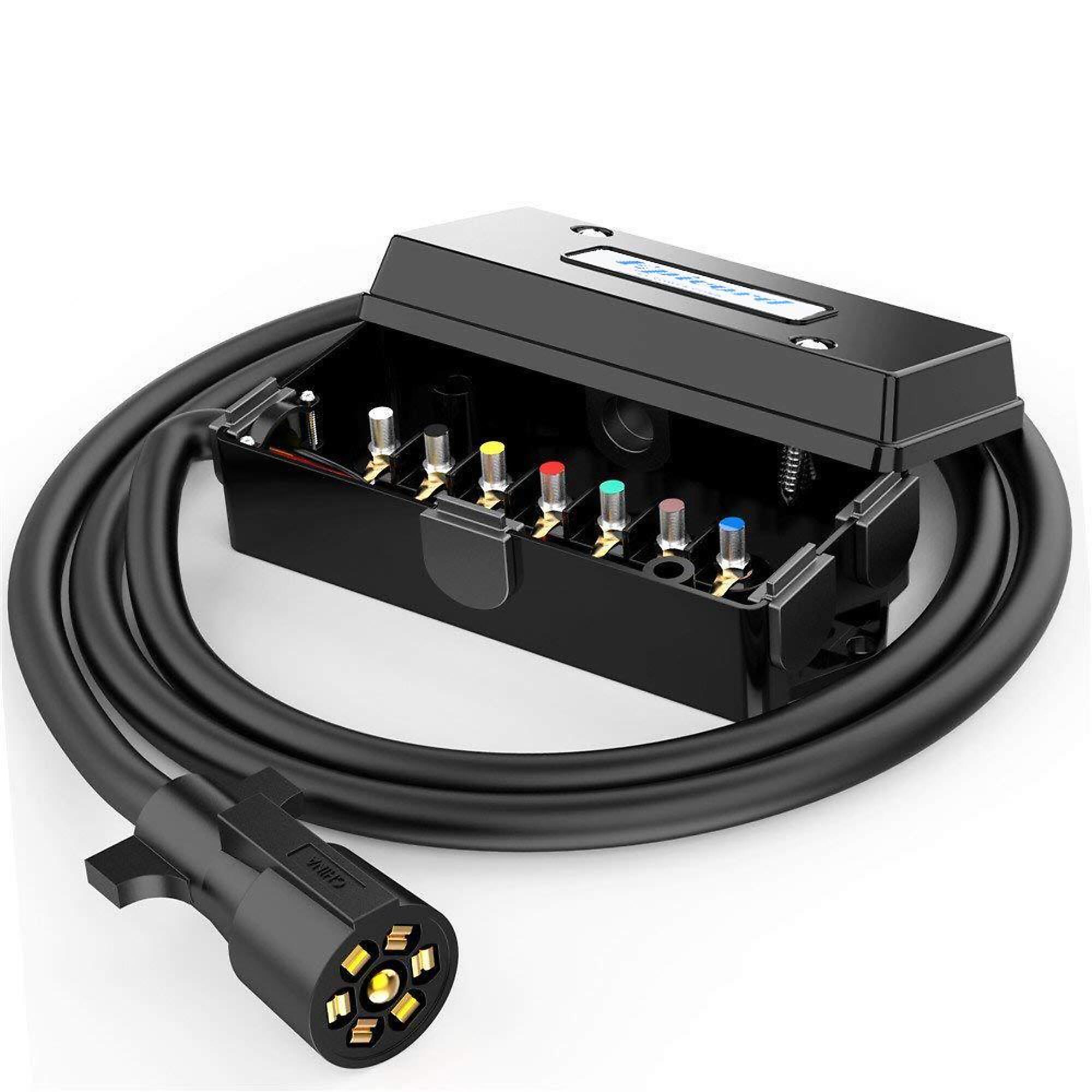 Power Sentry 8ft. 7-Way Cord with Wiring Box, Model# EXRV078-8X